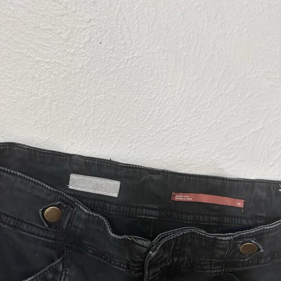 Anthropologie Pilcro Demilune Bootcut Utility Pants in Washed Black Size 25 - Picture 9 of 11